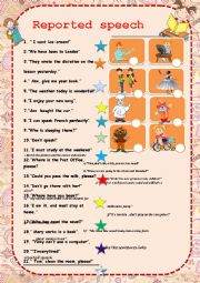 English Worksheet: Reported speech