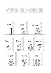 English Worksheet: numbers