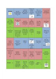 English Worksheet: WEATHER board game