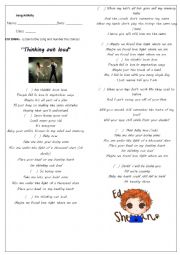 English Worksheet: Ed Sheeran - Thinking out loud