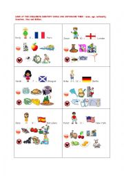 English Worksheet: SPEAKING CARDS