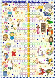 Opposites of adjectives : crosswords with KEY