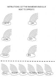 English Worksheet: opposites2