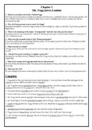 English Worksheet: Around The World in 80 Days