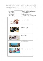 English Worksheet: Daily life