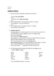 English Worksheet: grammar notes