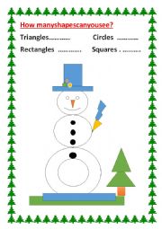 English Worksheet: Shapes