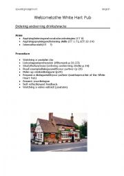English Worksheet: In the pub