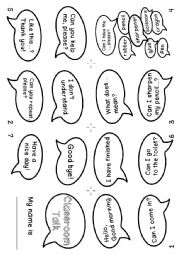 English Worksheet: CLassroom Talk Book