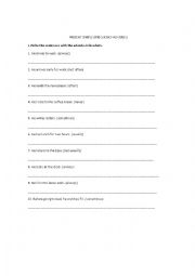 English Worksheet: Present Simple with Frequency Adverbs