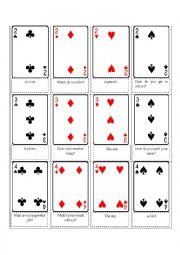 English Worksheet: PLAYING CARDS GAMES