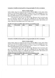 English Worksheet: Classroom Objects