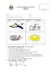 English Worksheet: Exercises