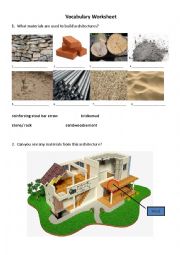 English Worksheet: architecture materials