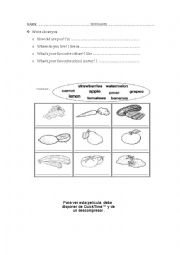 English Worksheet: Initial review