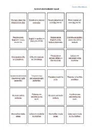 Passive Voice Memory Game