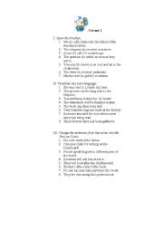 English Worksheet: passive voice