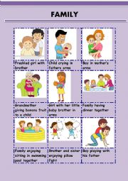 English Worksheet: FAMILY