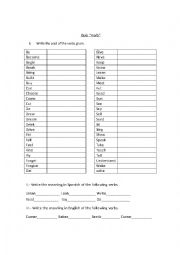 English Worksheet: Quiz Verbs