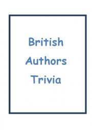 British Authors Trivia