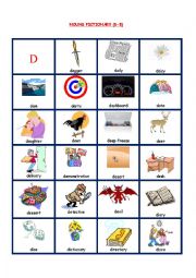 English Worksheet: NOUNS PICTIONARY 3