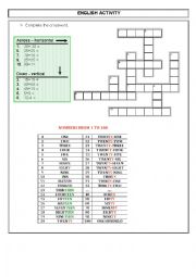 English Worksheet: numbers 0-100