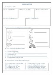English Worksheet: Review activities - 6th year 