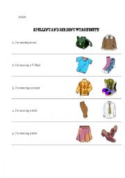 English Worksheet: Clothes