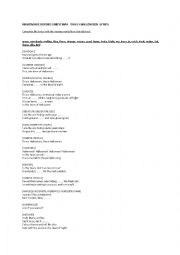 English Worksheet: This is Halloween  Lyrics   Nightmare Before Christmas