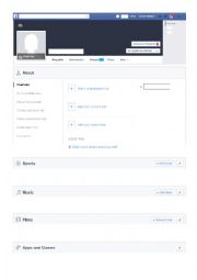 English Worksheet: Facebook - Introducing yourself