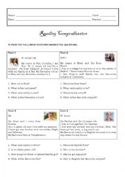 English Worksheet: Personal information