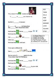 English Worksheet: Hold Back the River by James Bay - Listening