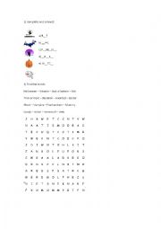 English Worksheet: Halloween