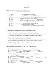 English Worksheet: Mixed Worksheet