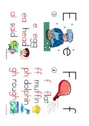 English Worksheet: Marva Collins Phoneme Cards 5-8 of many