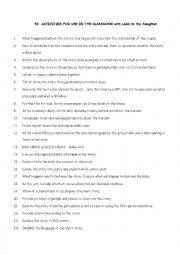 English Worksheet: 50 Activities to use in class with Lamb to the slaughter