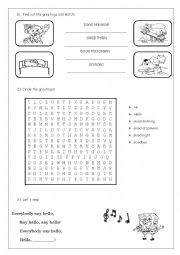 English Worksheet: Greetings