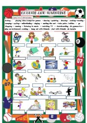 English Worksheet: Hobbies and interests