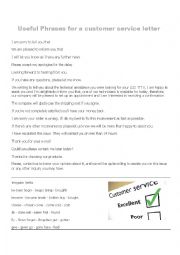 English Worksheet: How to write a good customer service e-mail