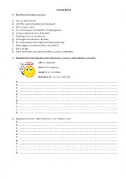 English Worksheet: School rules