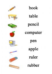 Math each word with the picture