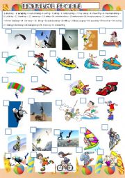 English Worksheet: Extreme sports plus activities