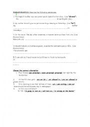 English Worksheet: Paraphrasing