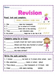 Revision simple present