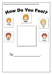English Worksheet: How do you feel? Emotions 