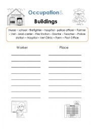 English Worksheet: Community Helpers