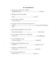 English Worksheet: PET TRANSFORMATIONS ;PASSIVE VOICE