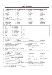 English Worksheet: my hobby