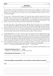 English Worksheet: The Others (reading comprehension)