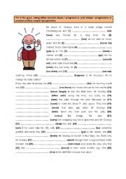 English Worksheet: Present, Past & Present Perfect - Simple & Progressive (2)